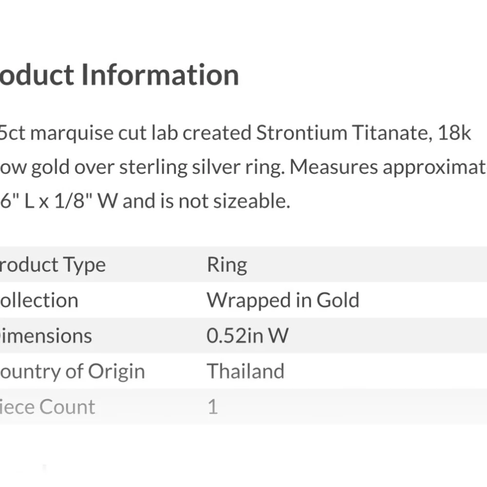 JTV Strontium Titanate 18k Yellow Gold Over Silver Ring 2.25ctw - Picture 7 of 8